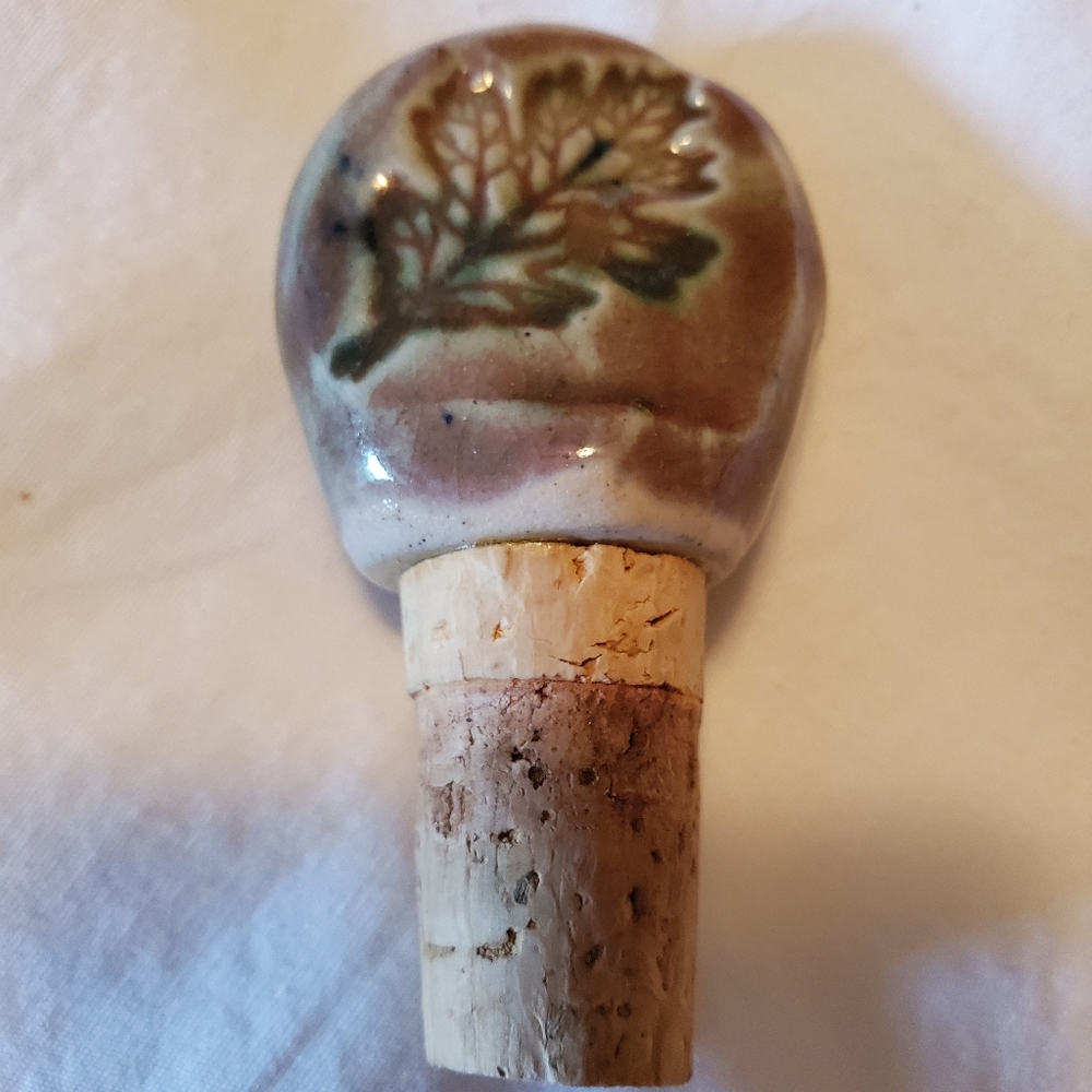 Handmade Pottery Bottle Stopper